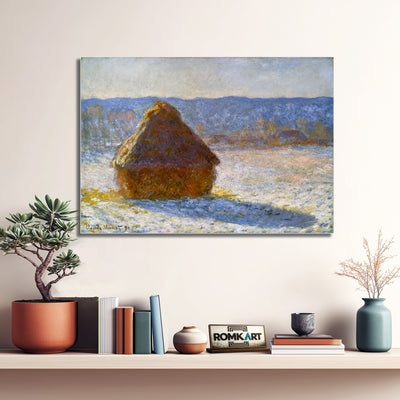 Claude Monet Grainstack Snow Effect 1891 – Reproduction
