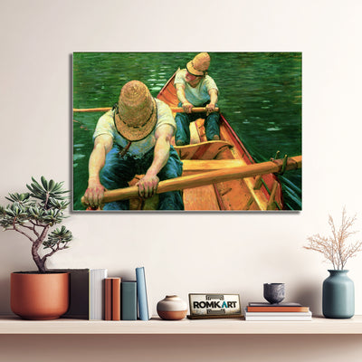 Gustave Caillebotte Oarsmen Rowing On The Yerres 1877 – Reproduction