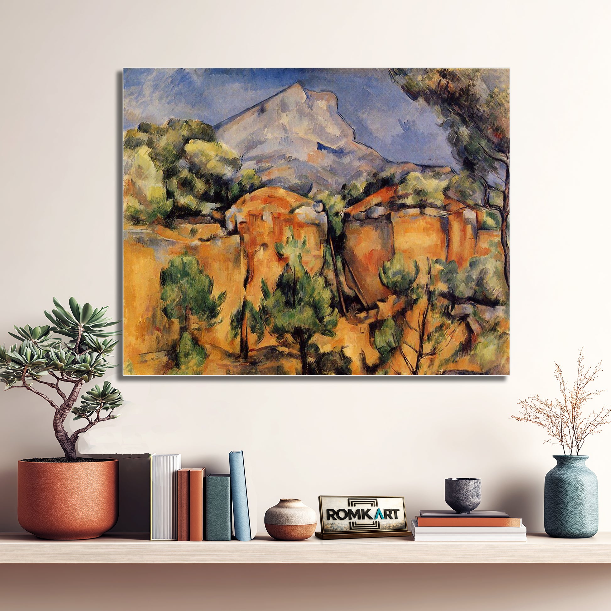 Paul Cezanne The Sainte-victoire Mountain Seen From The Bibemus Quarry 1897 – Reproduction