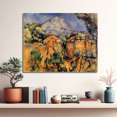 Paul Cezanne The Sainte-victoire Mountain Seen From The Bibemus Quarry 1897 – Reproduction