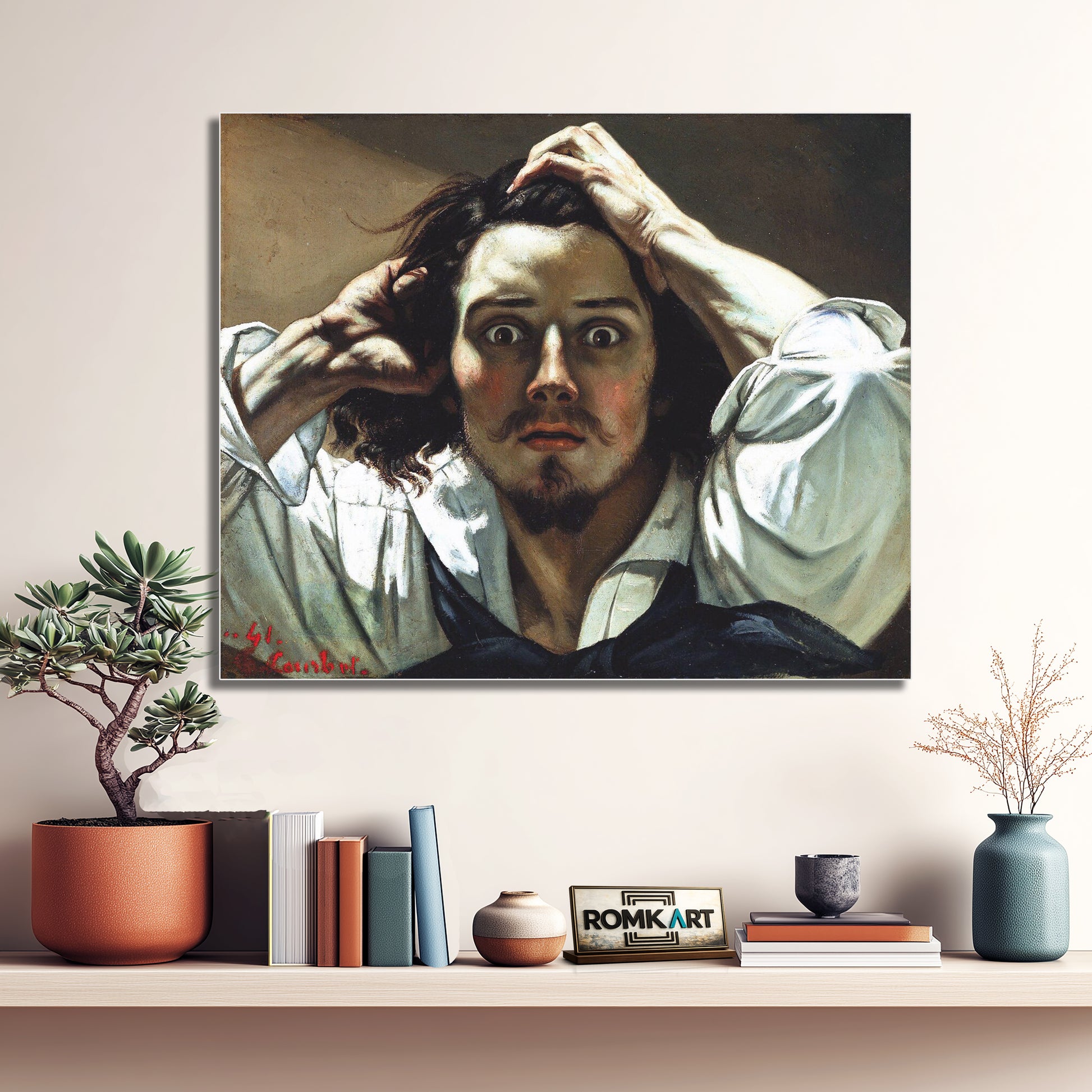 Gustave Courbet Desperation The Desperate Man 1843 – Reproduction