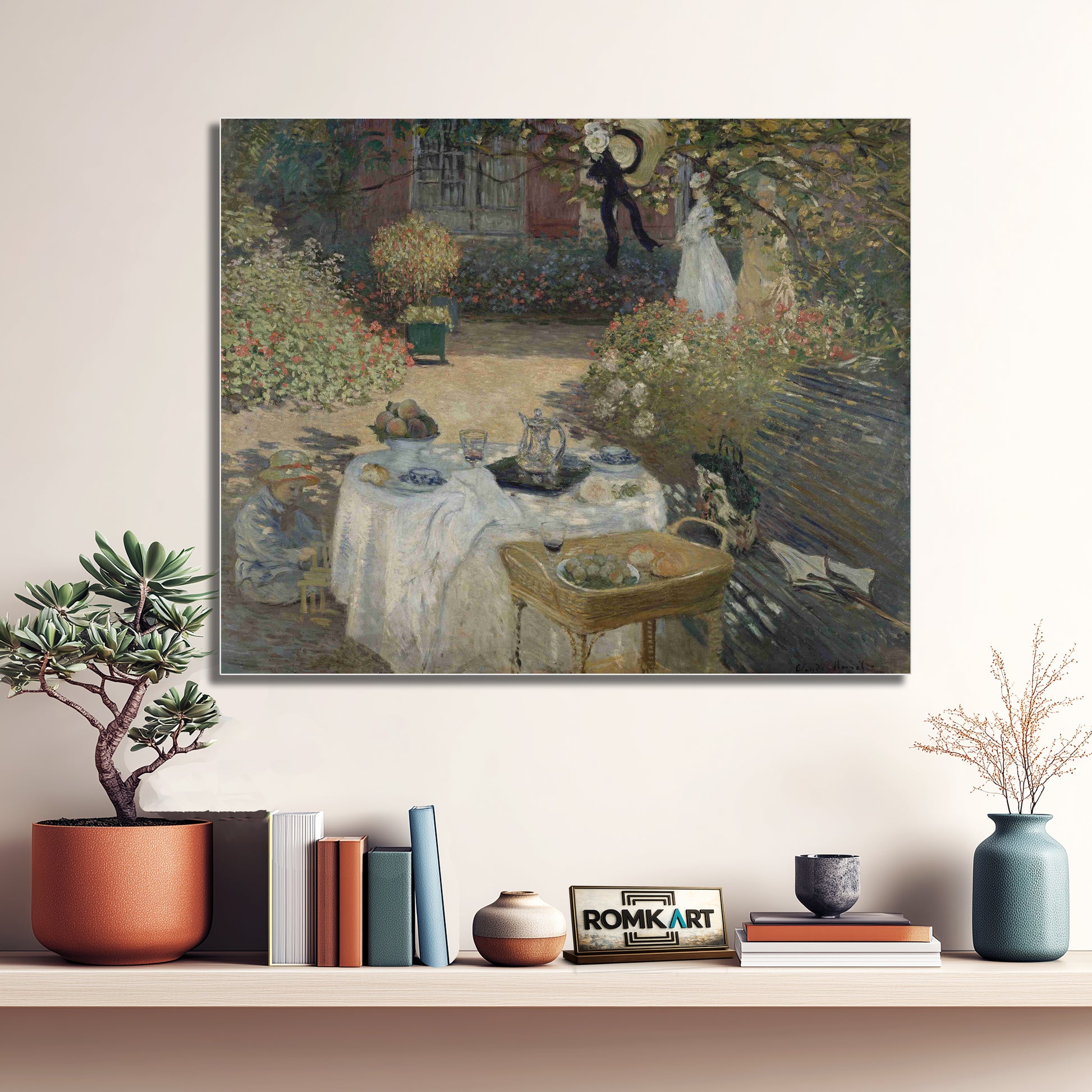 Claude Monet Luncheon In Monet's Garden At Argenteuil – Reproduction