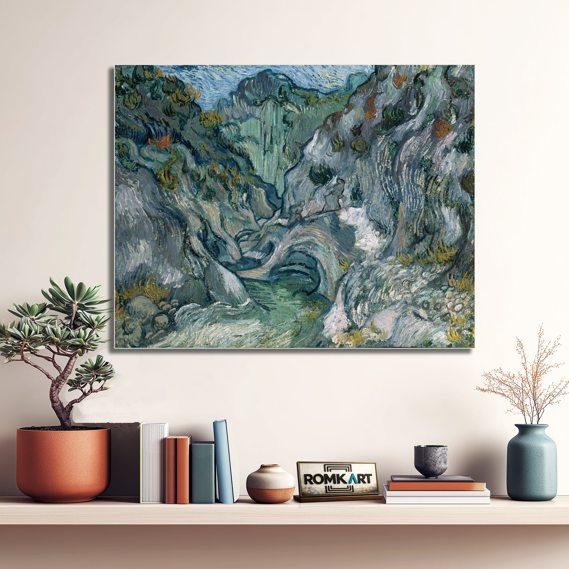 Vincent Van Gogh The Ravine Of The Peyroulets 1889 – Reproduction