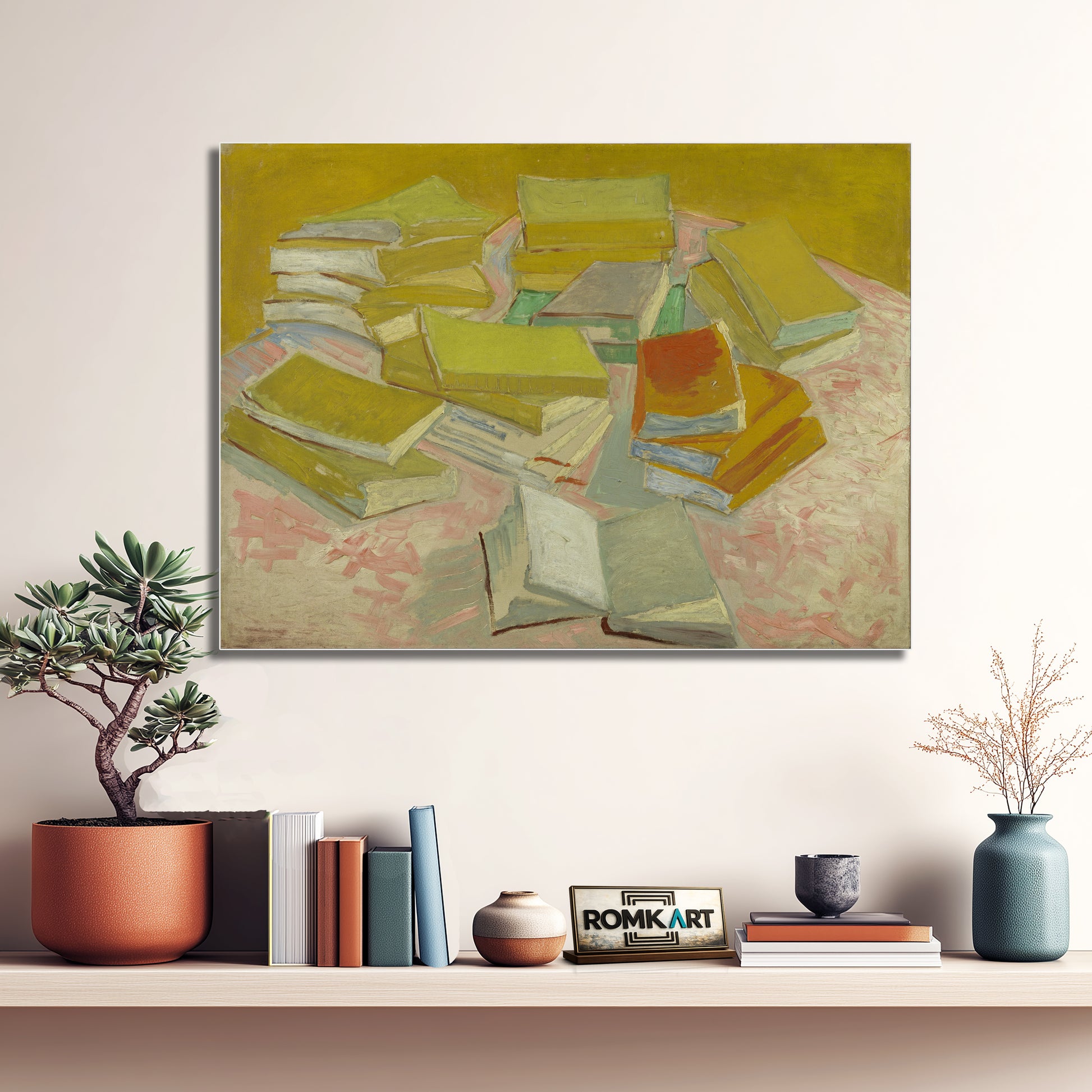 Vincent Van Gogh Piles Of French Novels 1887 – Reproduction