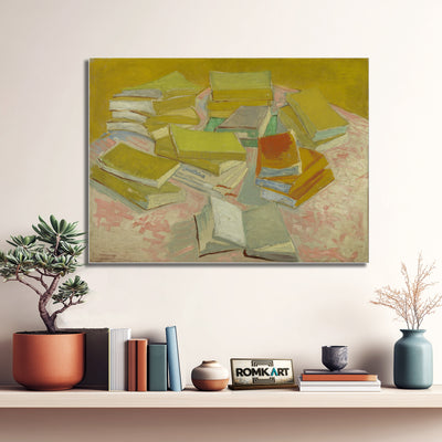 Vincent Van Gogh Piles Of French Novels 1887 – Reproduction
