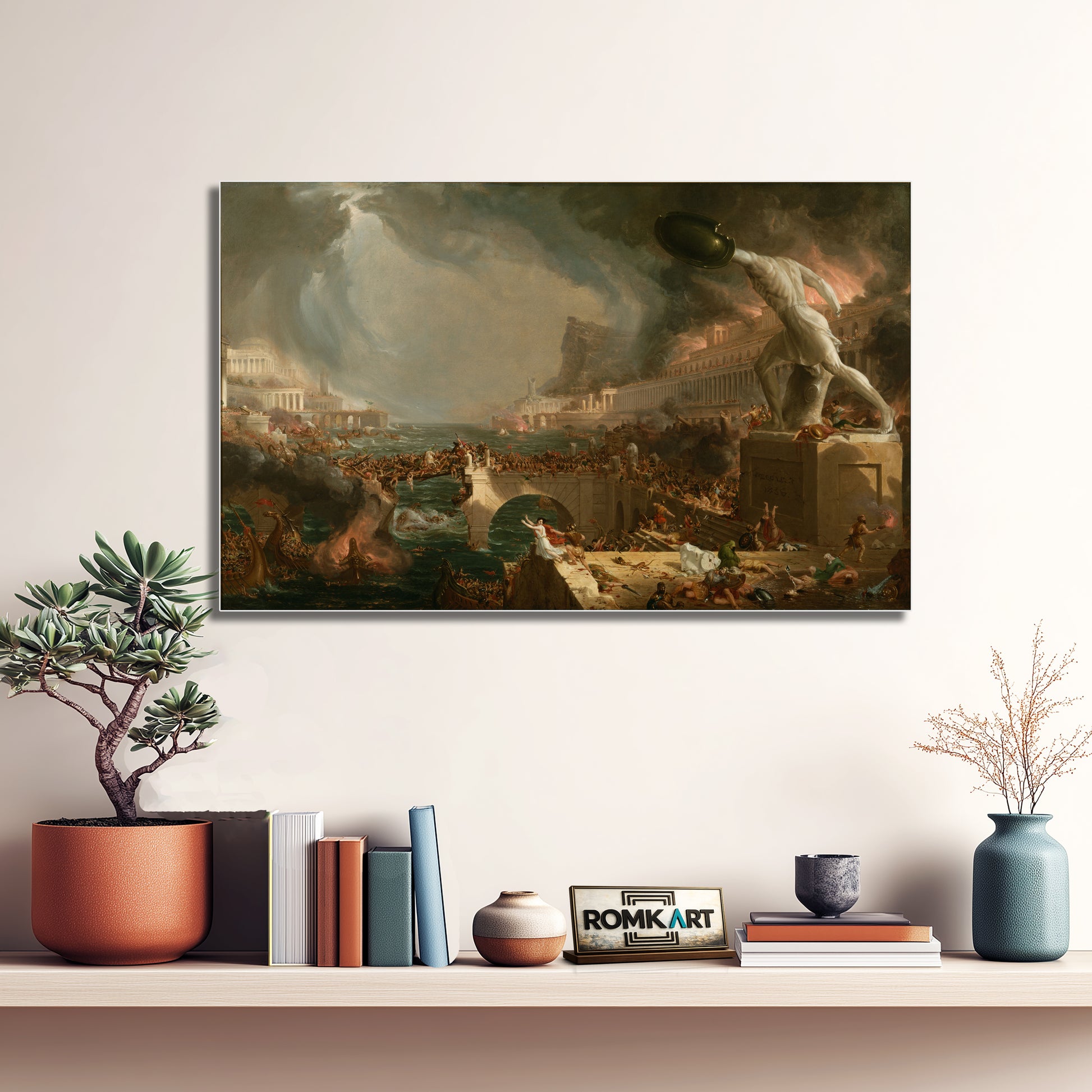 Thomas Cole The Course Of Empire Destruction 1836 – Reproduction