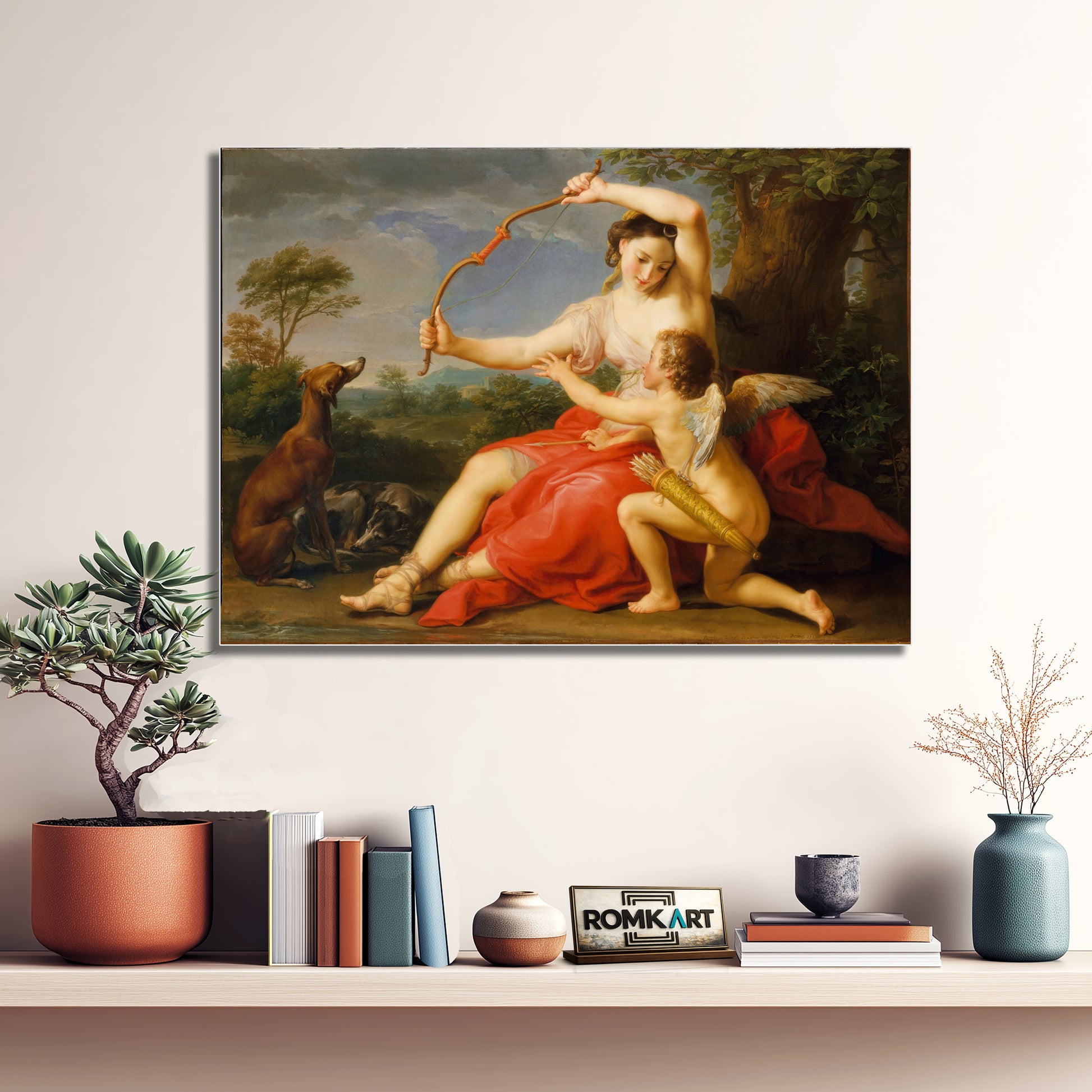 Pompeo Batoni Diana And Cupid 1761 – Reproduction