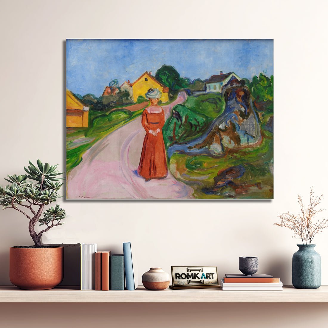 Edvard Munch Woman In Red Dress 1902-03 – Reproduction