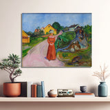 Edvard Munch Woman In Red Dress 1902-03 – Reproduction