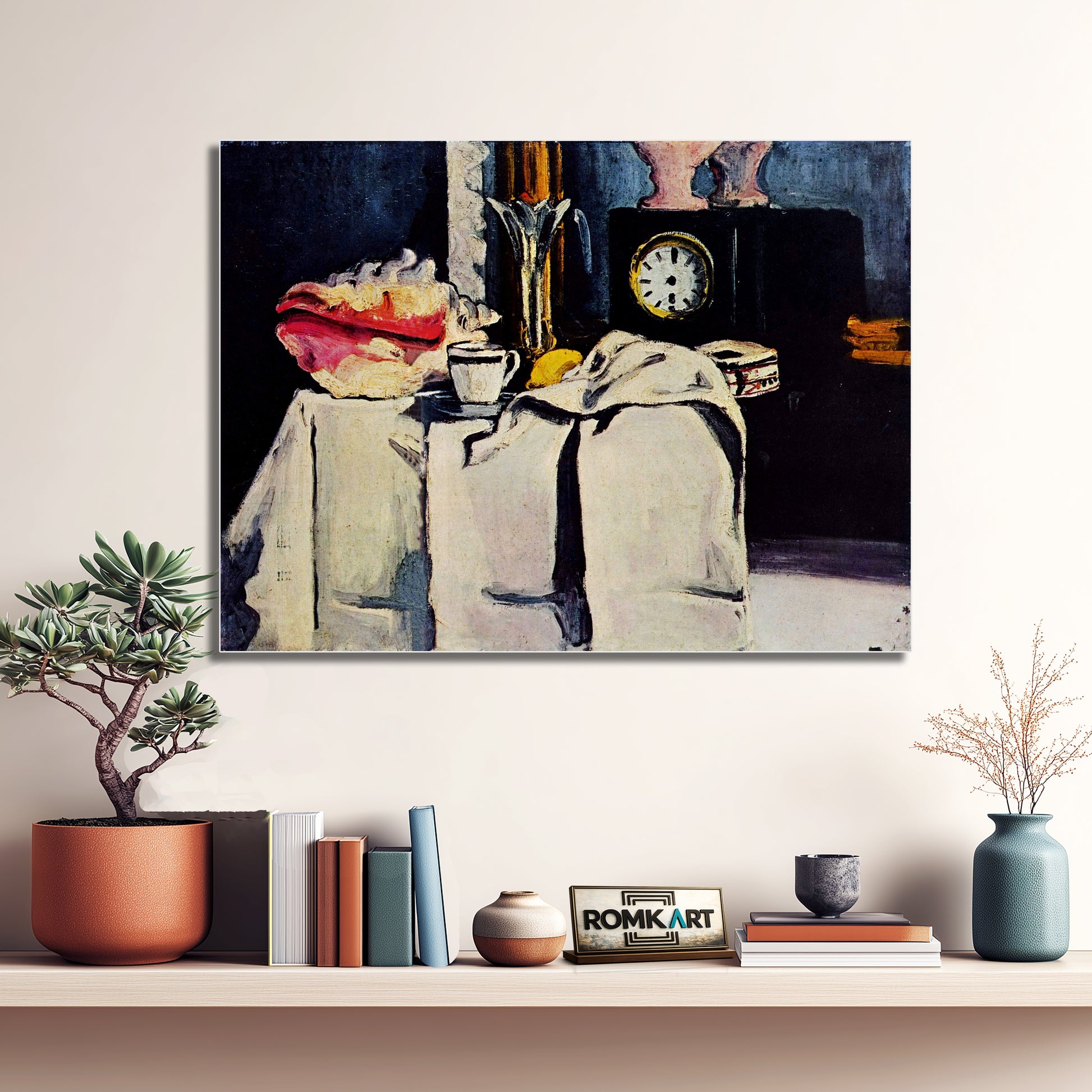 Paul Cezanne Pendule Noire Or The Black Marble Clock 1869-1871 – Reproduction