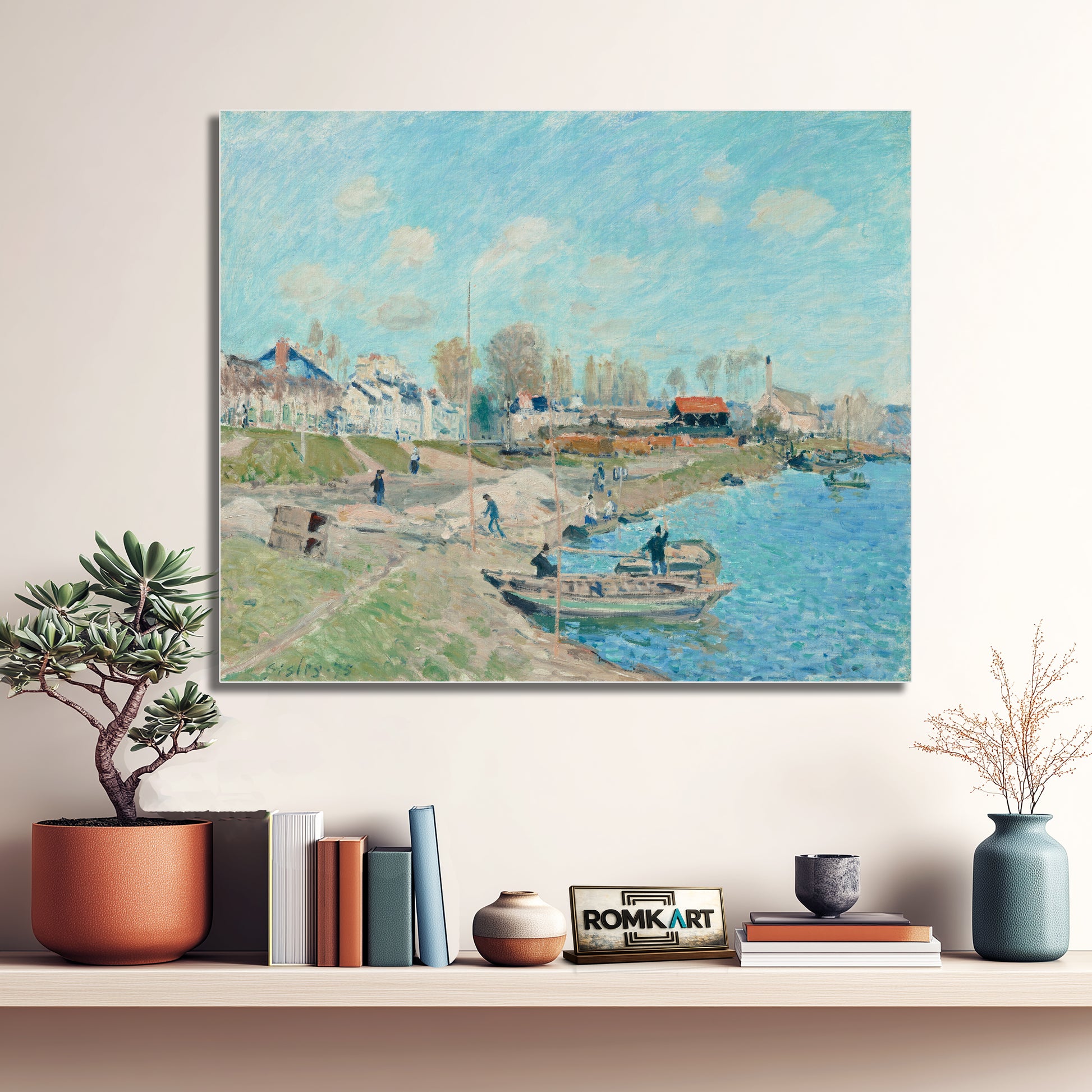 Sand On The Quayside Port-marly 1875 – Reproduction