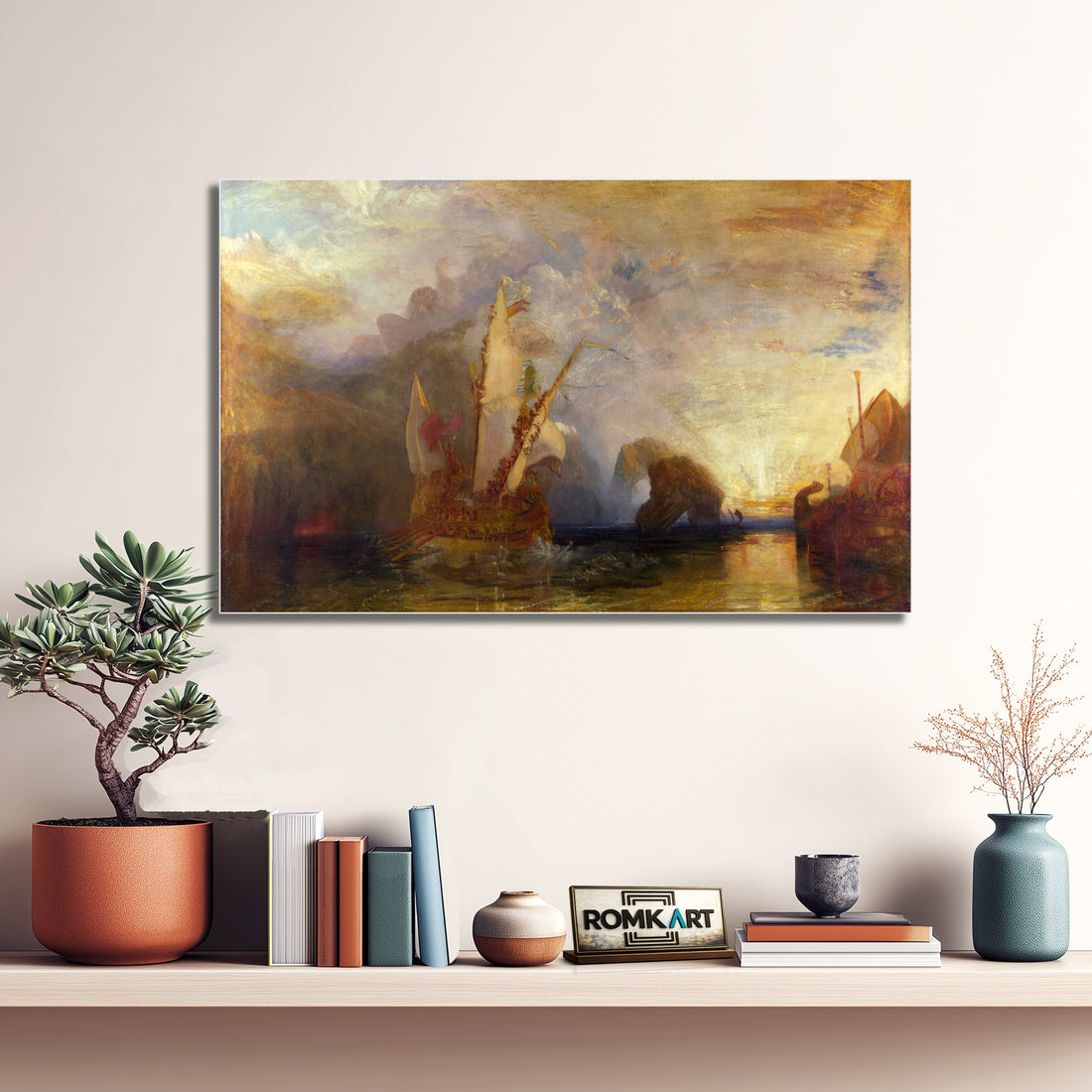 William Turner Ulysses Deriding Polyphemus 1829 – Reproduction