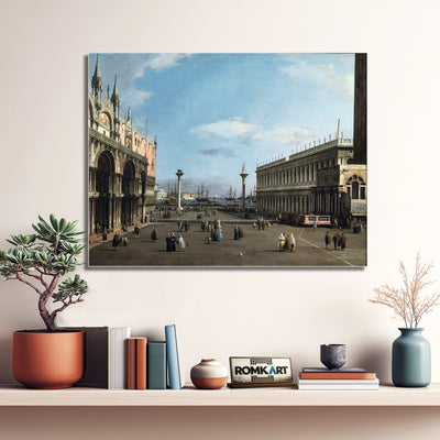 Canaletto Venice The Piazzeta And San Marco Library 1741 – Reproduction