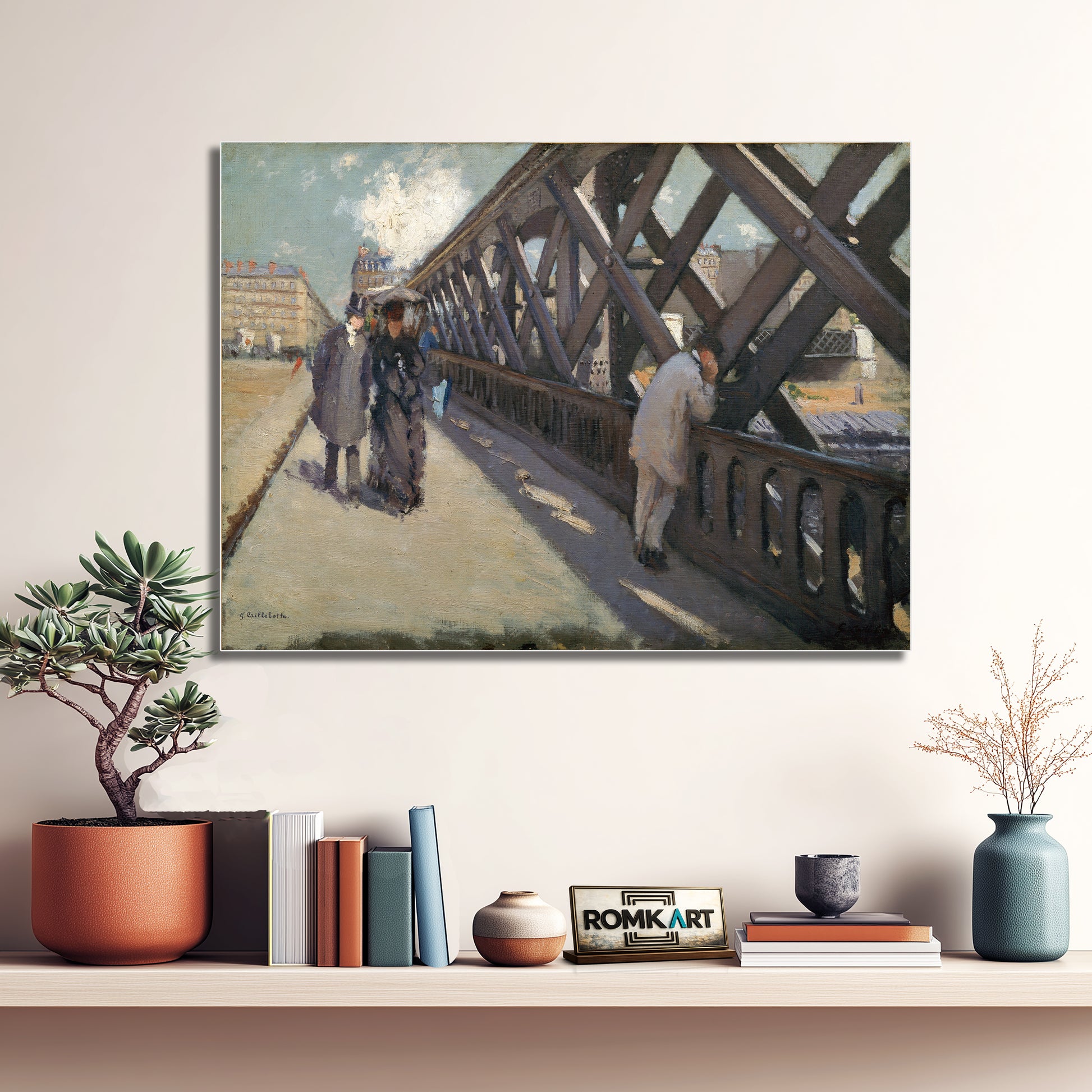 Gustave Caillebotte Le Pont De L'Europe -the Europe Bridge 1876 – Reproduction