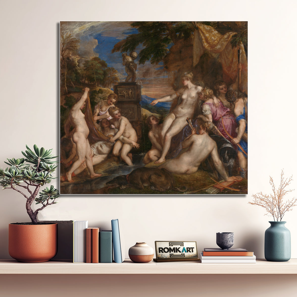 Titian Diana And Callisto 1556 Scottish National Gallery Edinburgh – Reproduction