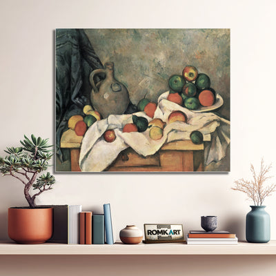 Paul Cezanne Curtain Jug And Fruit Bowl 1893 – Reproduction
