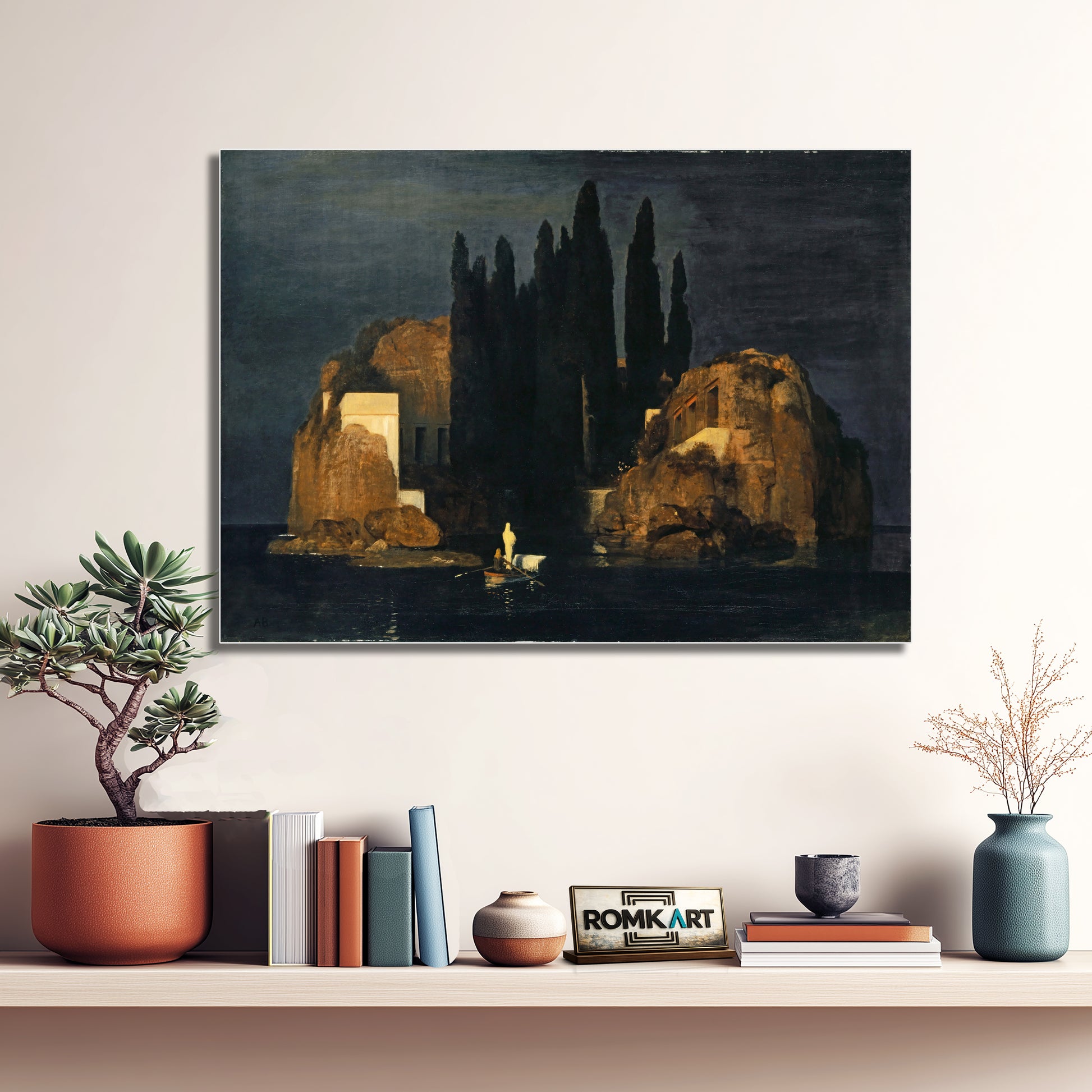 Arnold Bocklin Isle Of The Dead Basel Version 1880 – Reproduction
