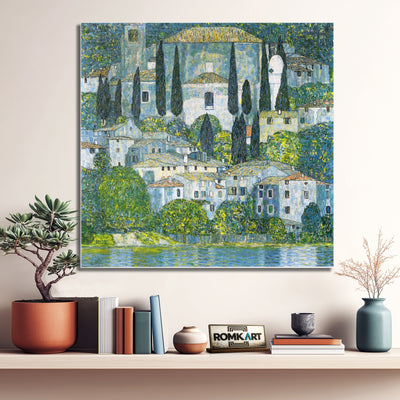 Gustav Klimt Church In Cassone 1913 – Reproduction
