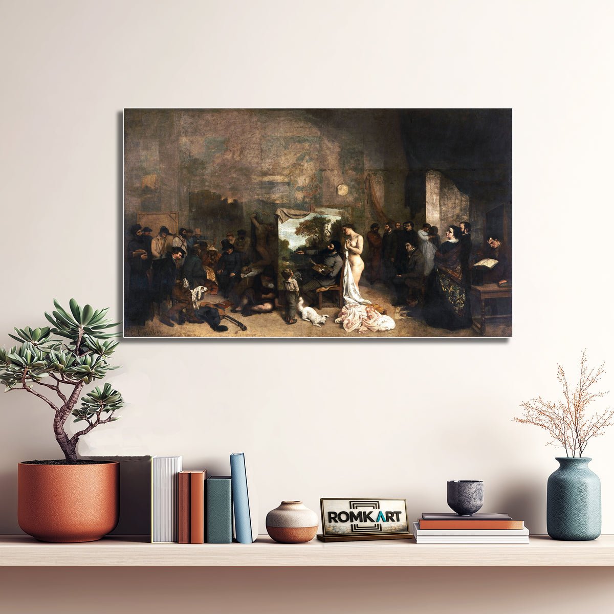 Gustave Courbet The Painter's Studio 1855 – Reproduction