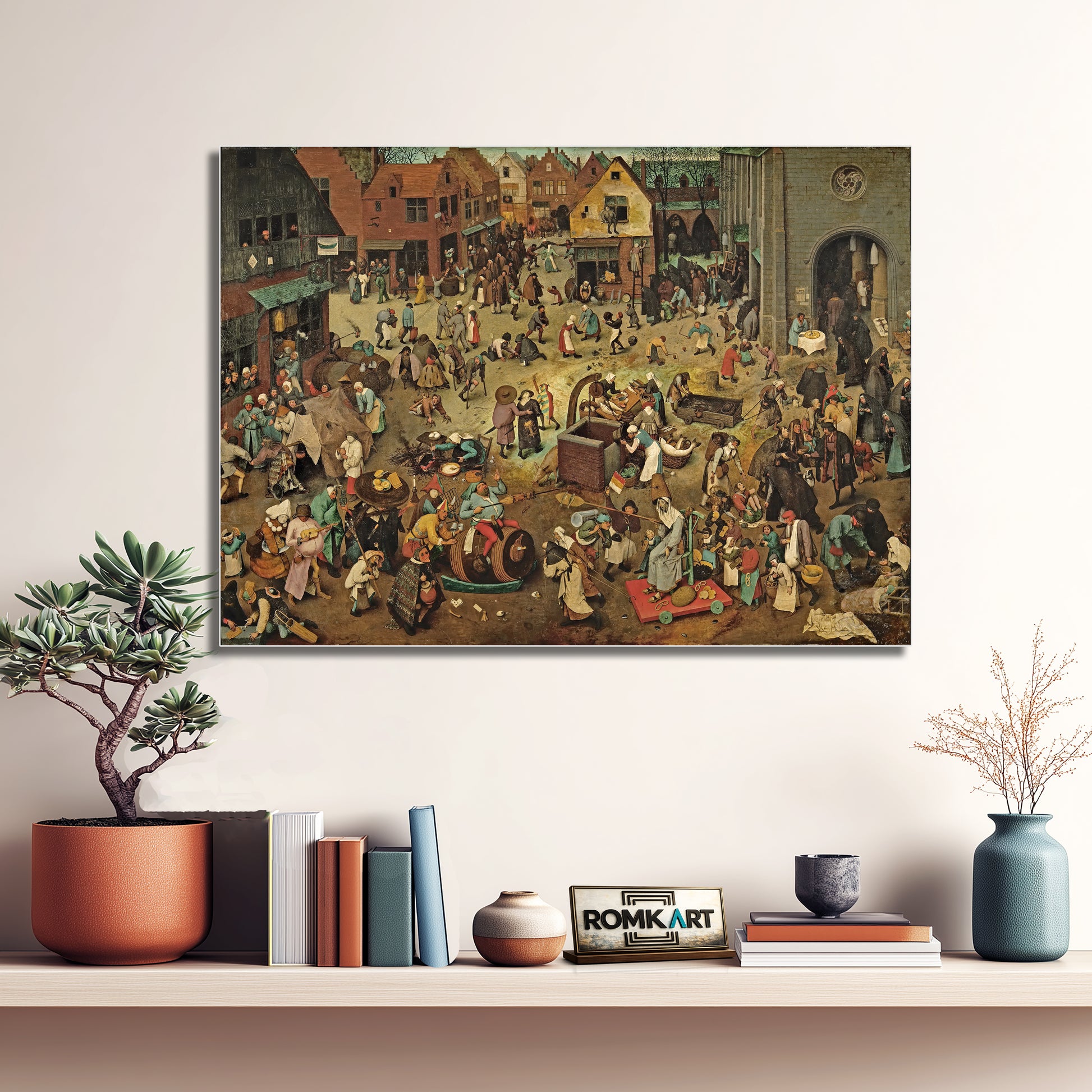 Pieter Bruegel The Elder The Fight Between Carnival And Lent 1559 – Reproduction