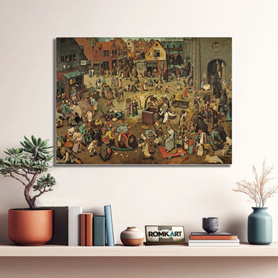 Pieter Bruegel The Elder The Fight Between Carnival And Lent 1559 – Reproduction