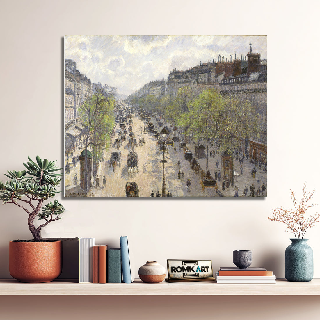 Camille Pissarro The Boulevard Montmartre Spring Morning 1897 – Reproduction