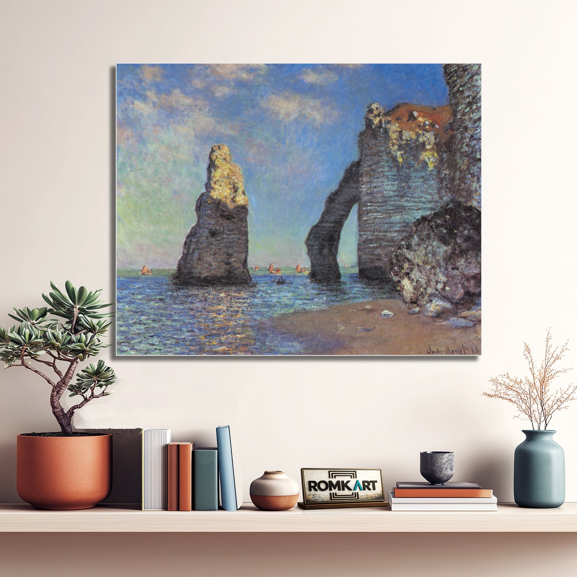 Claude Monet The Cliffs At Etretat C 1885 – Reproduction