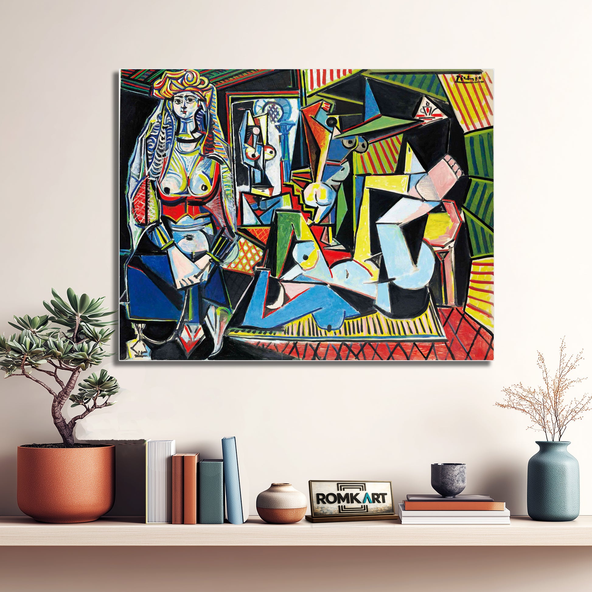 Pablo Picasso Les Femmes D'alger Version O The Women Of Algiers 1955 – Reproduction