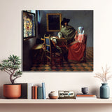 Johannes Vermeer The Glass Of Wine 1660 – Reproduction