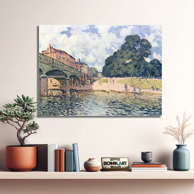 Alfred Sisley Bridge At Hampton Court 1874 – Reproduction