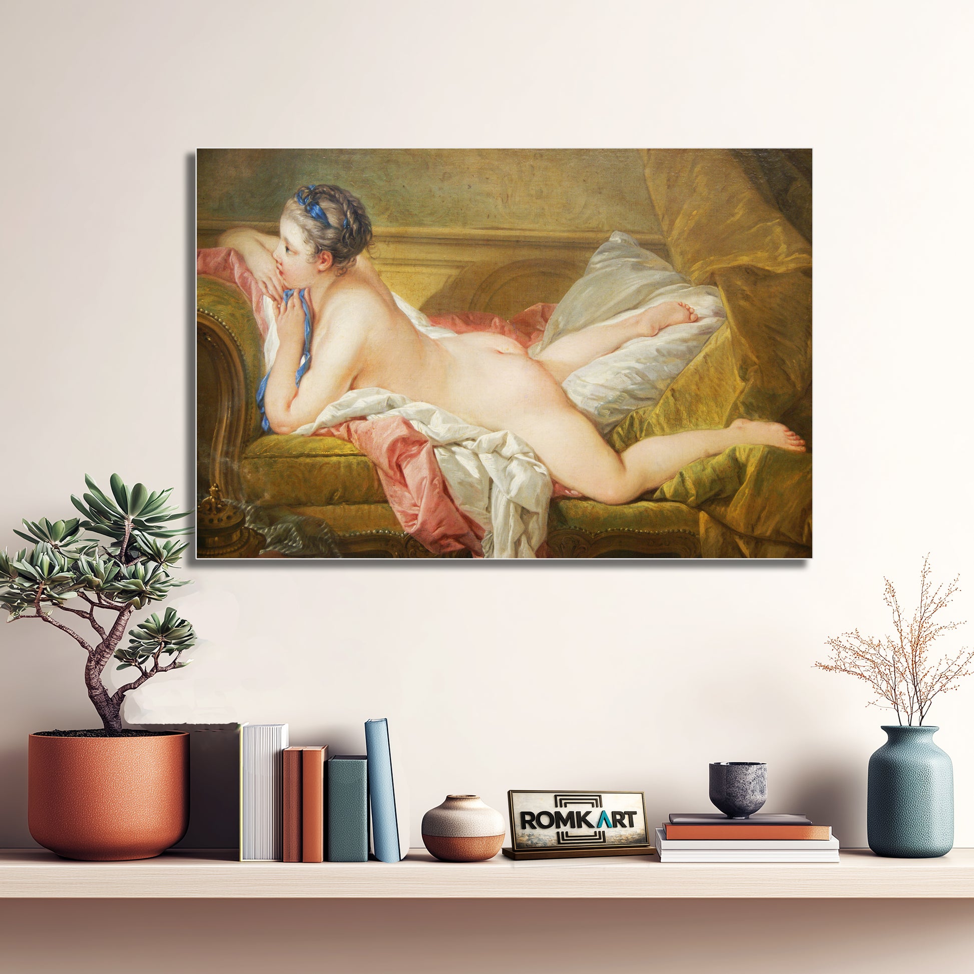 Francois Boucher Resting Girl 1752 – Reproduction