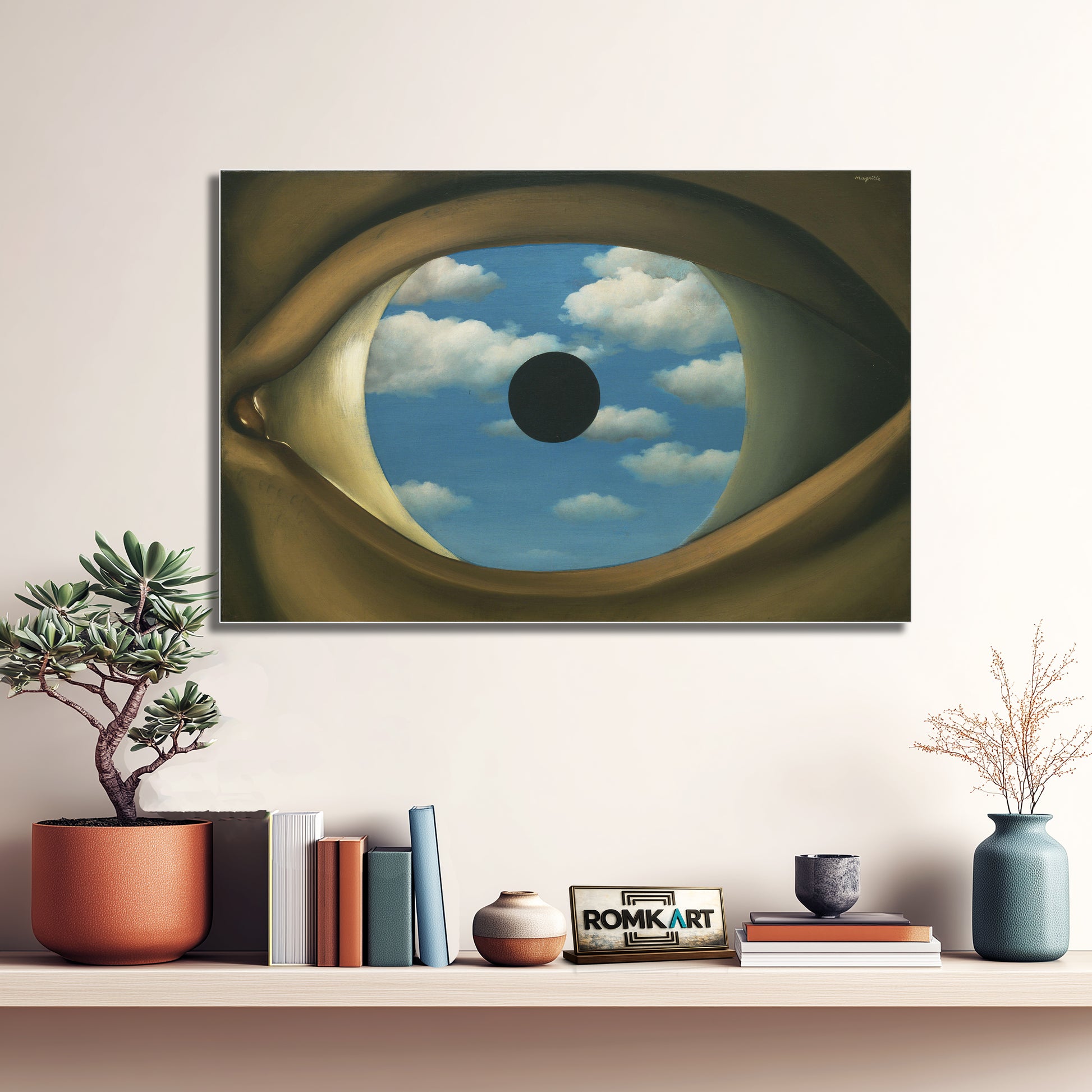 Rene Magritte The False Mirror 1928 – Reproduction