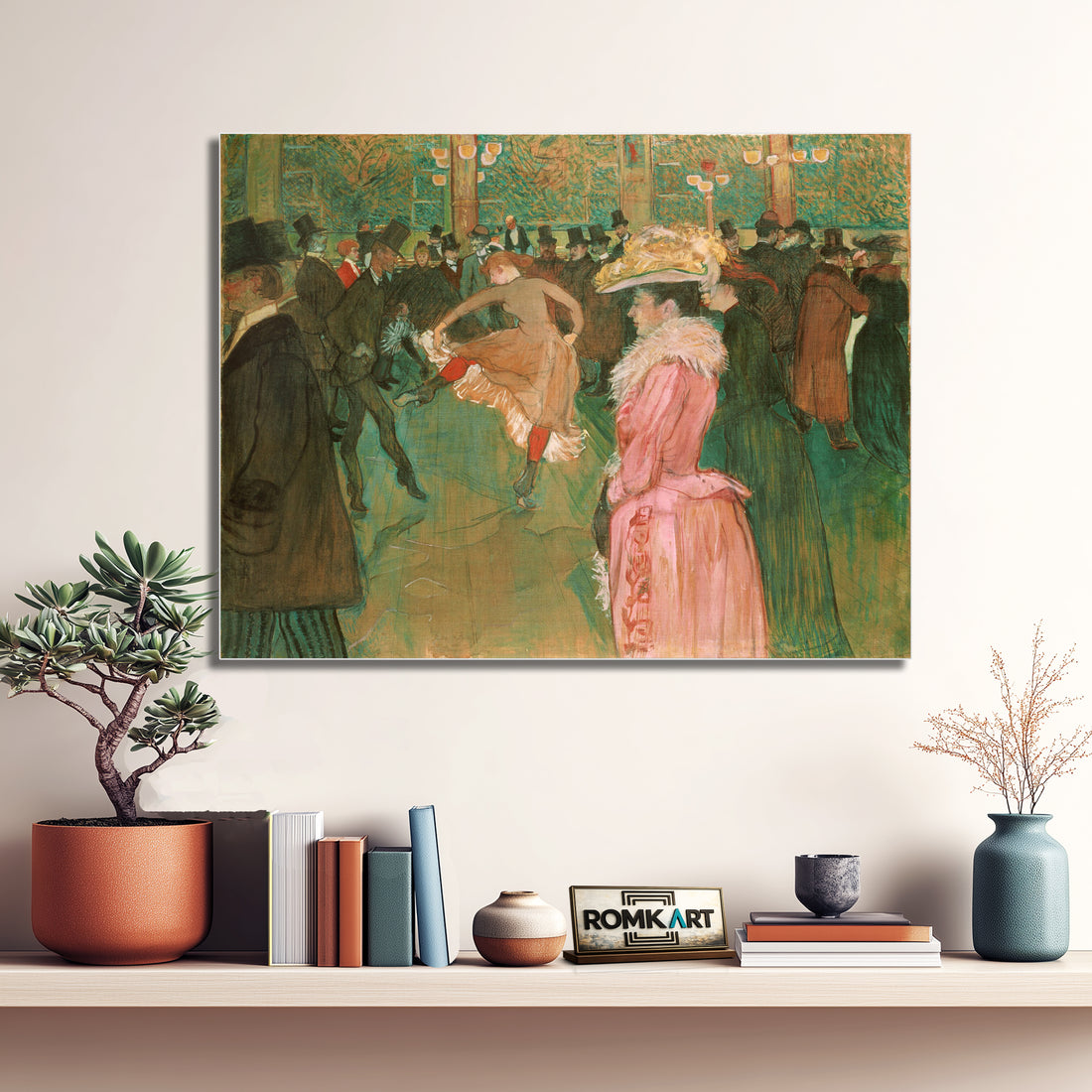 Henri De Toulouse-lautrec At The Moulin Rouge The Dance 1890 – Reproduction