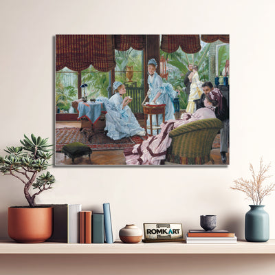 James Tissot In The Conservatory 1867 – Reproduction