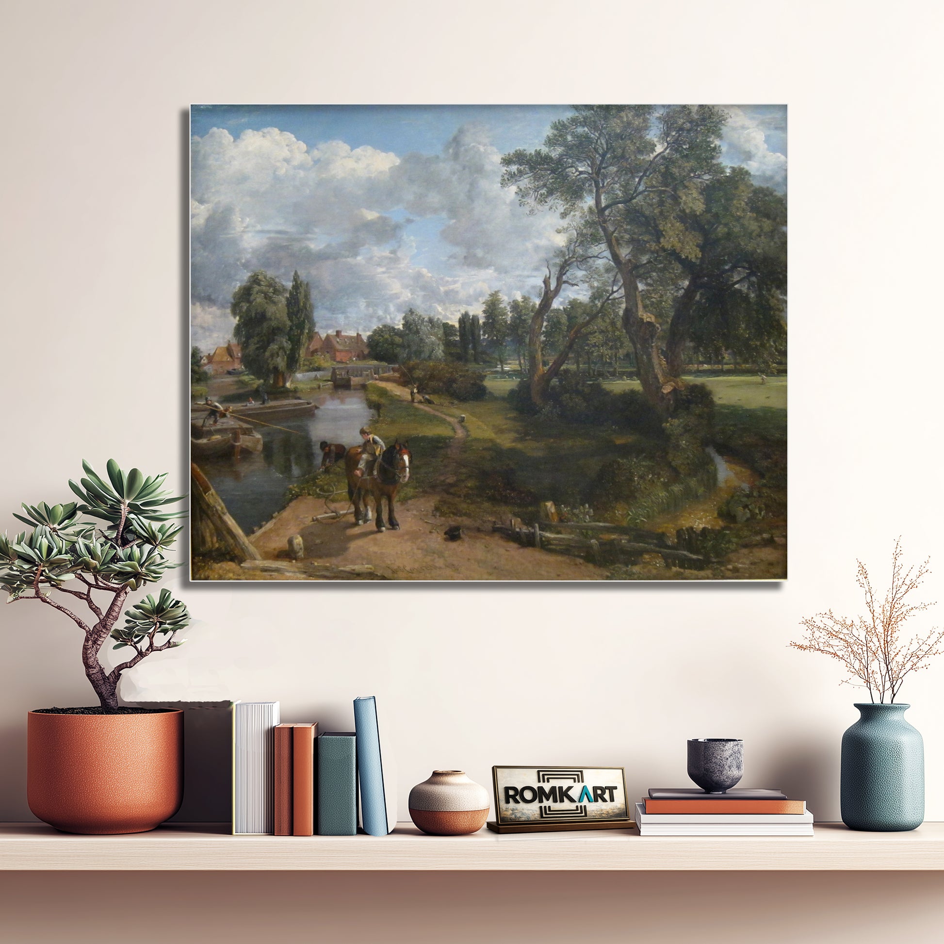 John Constable Flatford Mill Scene On A Navigable River 1816 – Reproduction