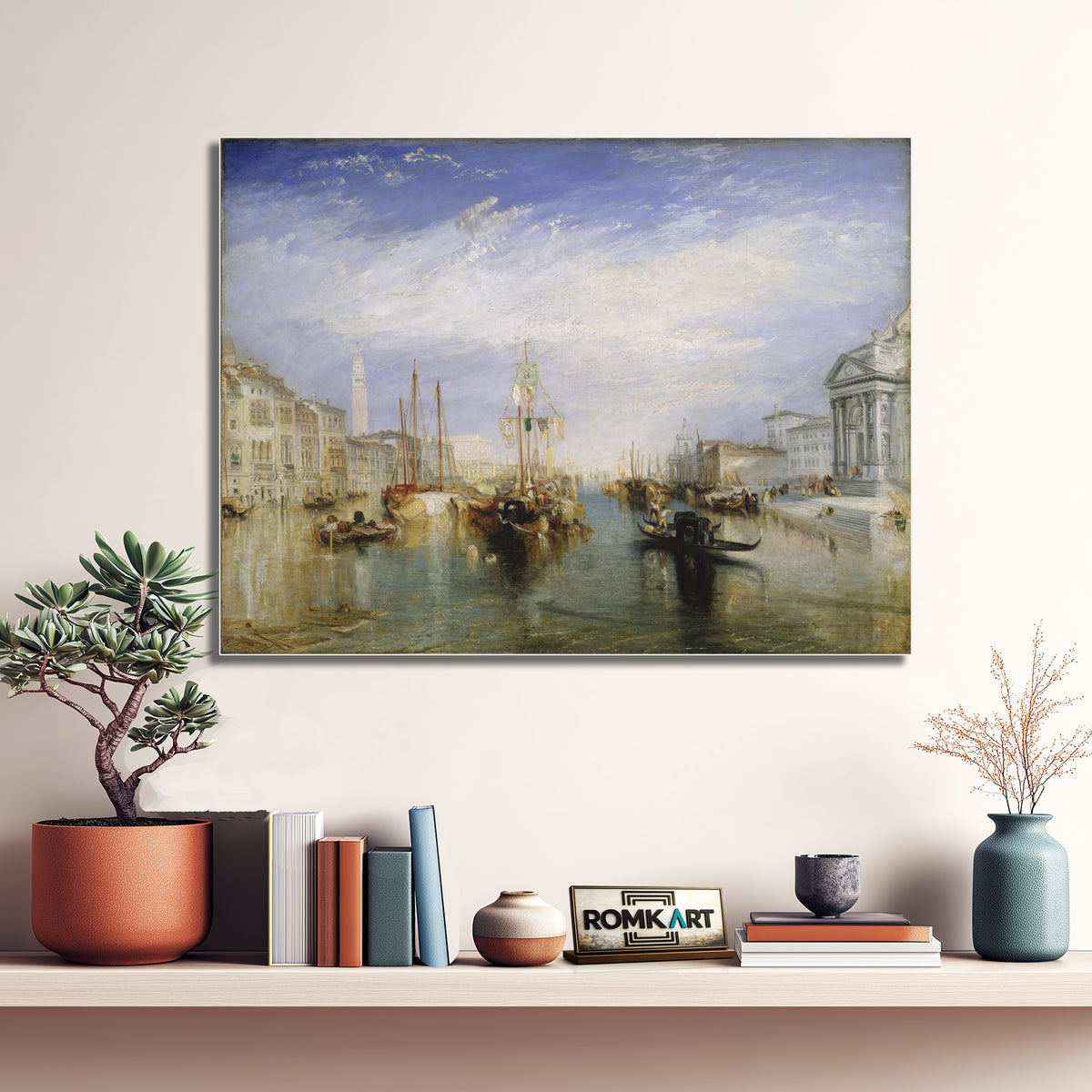 William Turner Venice The Grand Canal From The Porch Of Madonna Della Salute 1835 – Reproduction