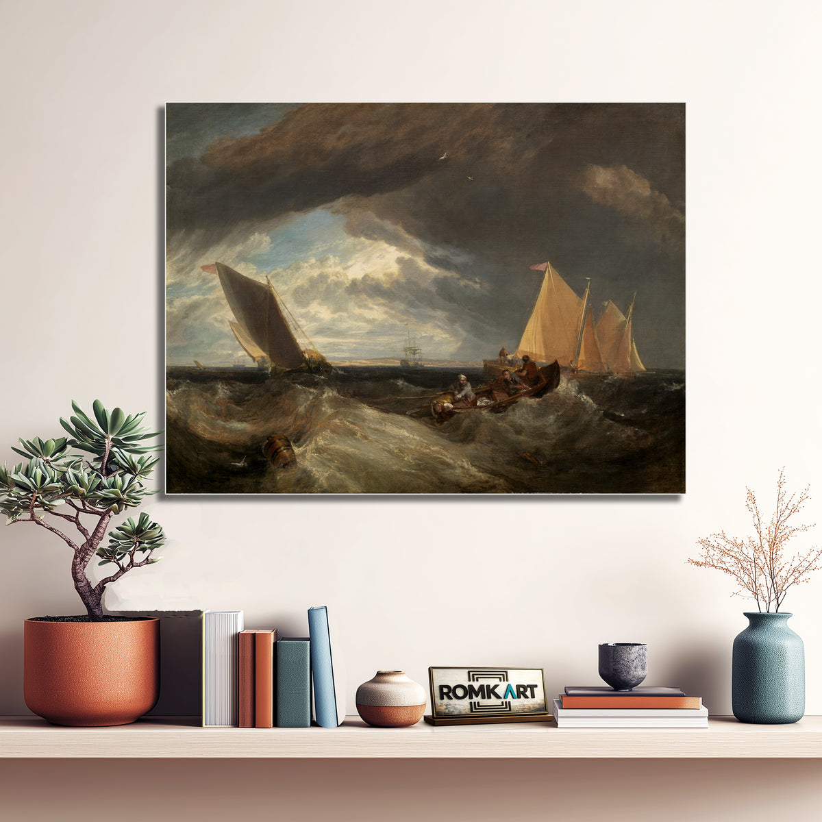 William Turner The Junction Of The Thames And The Medway 1807 – Reproduction