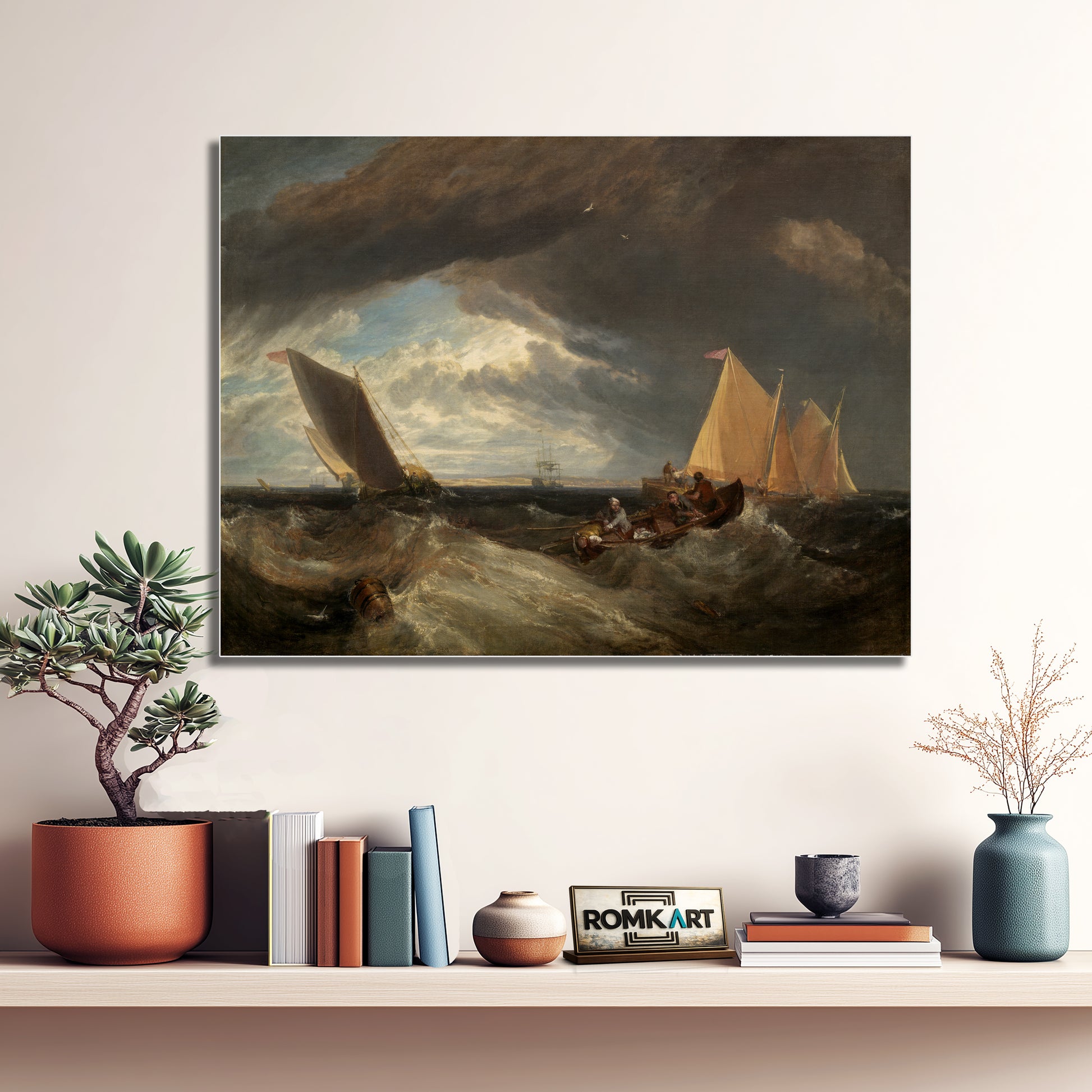 William Turner The Junction Of The Thames And The Medway 1807 – Reproduction