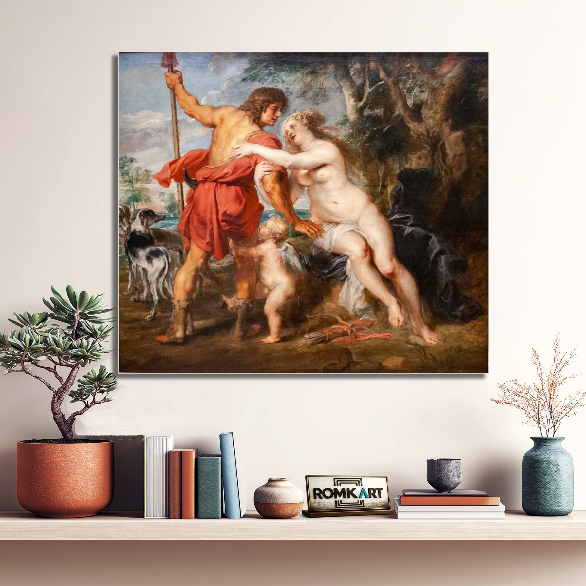Peter Paul Rubens Venus And Adonis C 1630 – Reproduction