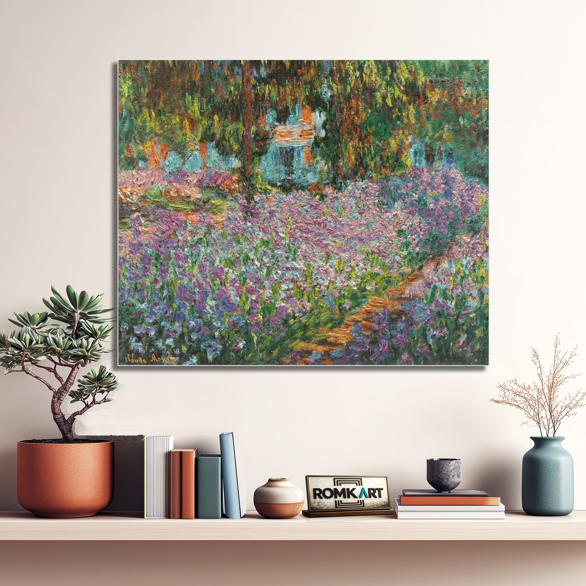 Claude Monet Irises The Artist's Garden at Giverny 1900 – Reproduction