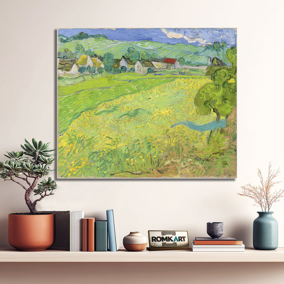Vincent Van Gogh Les Vessenots Auvers View Of Vessenots Near Auvers 1890 – Reproduction