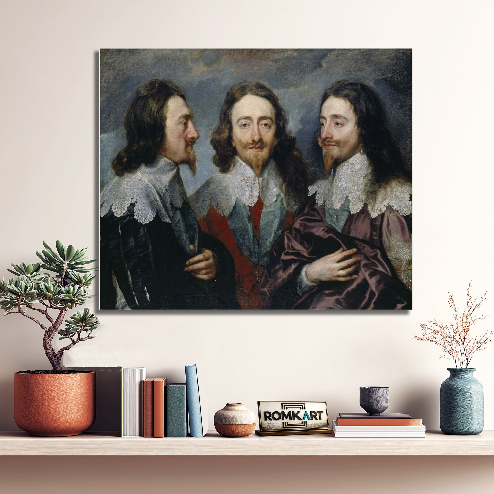 Anthony Van Dyck Triple portrait of Charles I 1635 – Reproduction