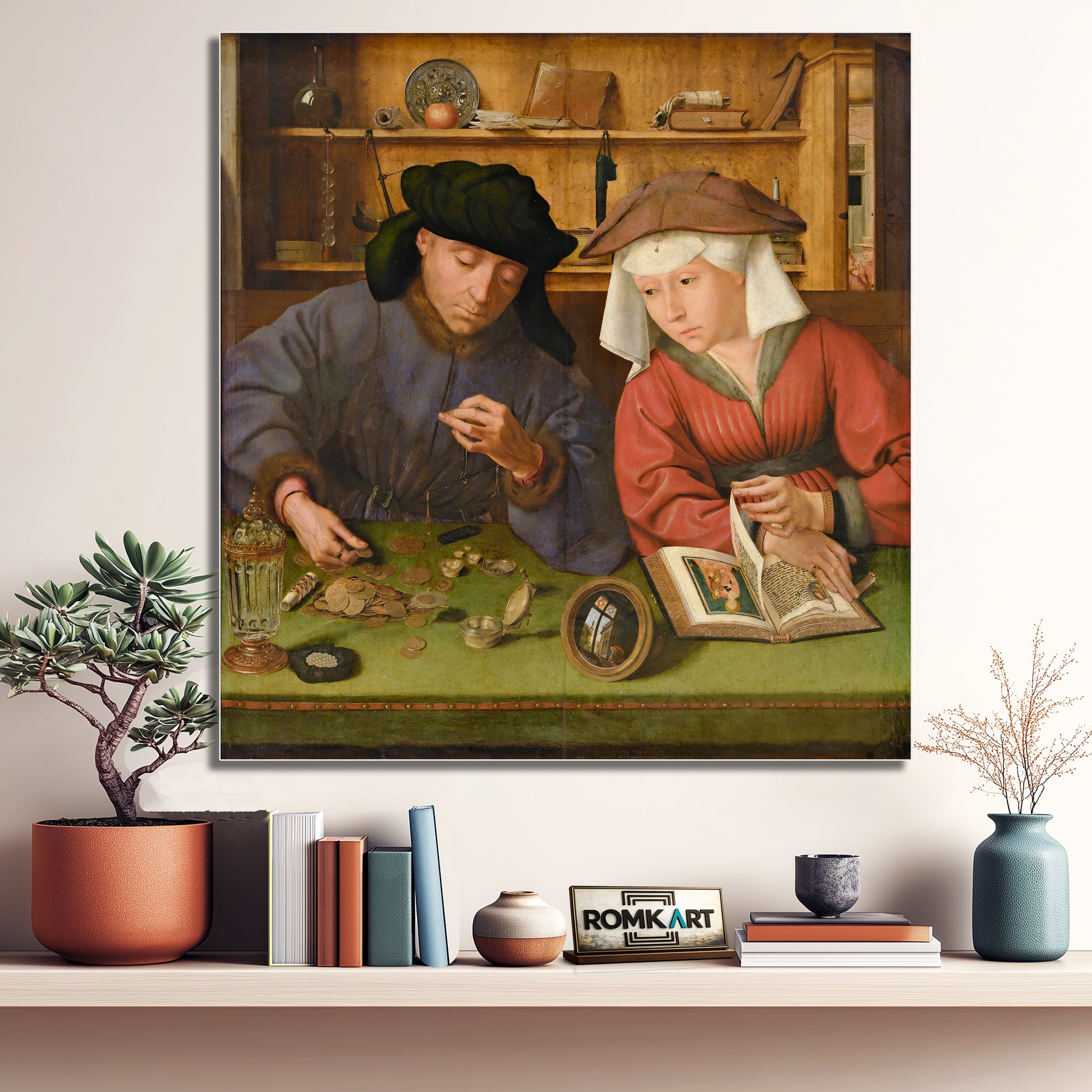 Quentin Matsys The Money Lender And His Wife 1514 – Reproduction