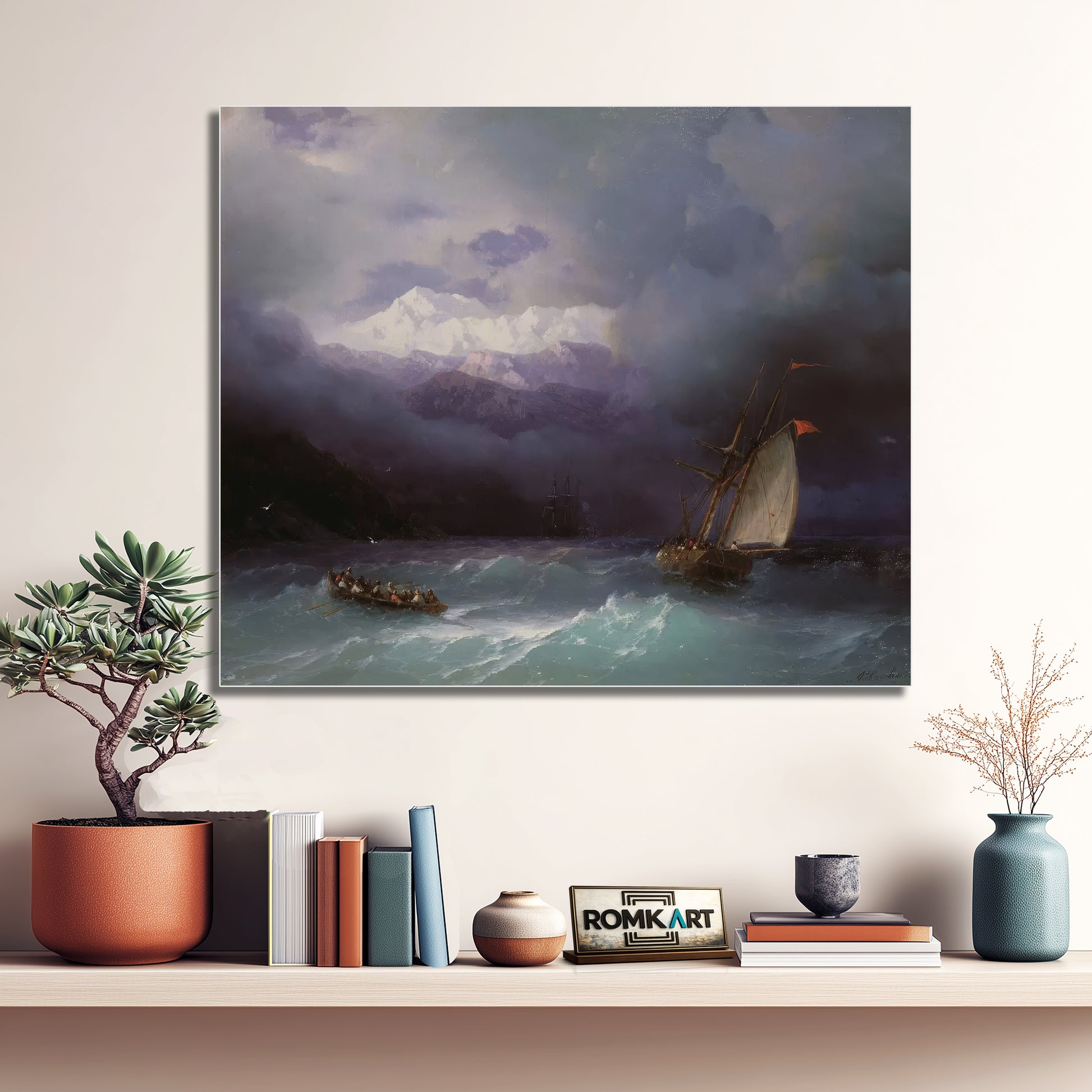 Ivan Aivazovsky Stormy Sea 1868 – Reproduction