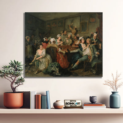 William Hogarth The Rake #39;s Progress The Orgy Or The Tavern Scene 1732-1735 – Reproduction