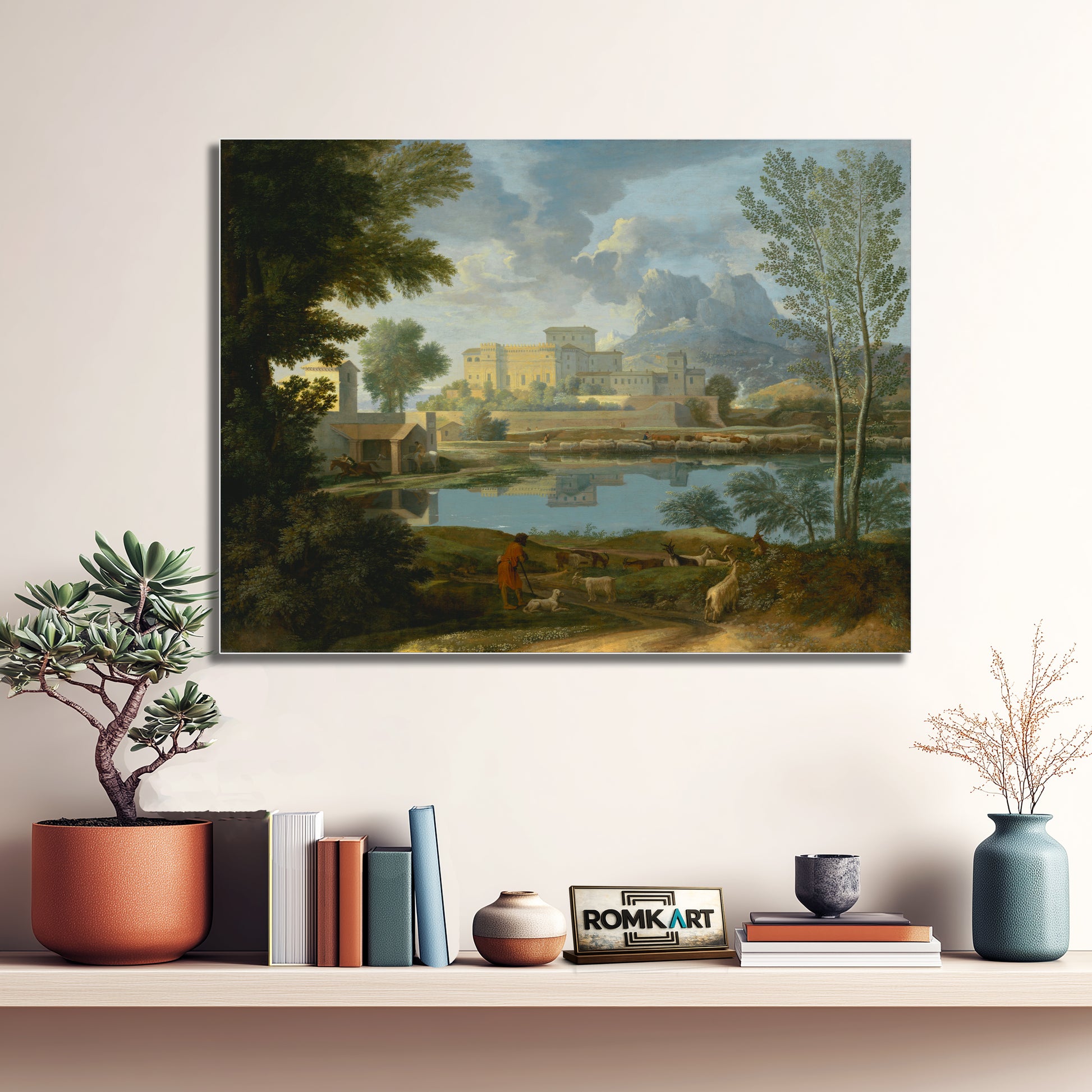 Nicolas Poussin Landscape In Calm Weather 1651 – Reproduction