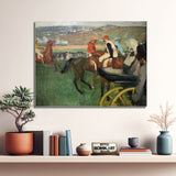 Edgar Degas The Race Track; Amateur Jockeys Near A Carriage C 1877-80 – Reproduction