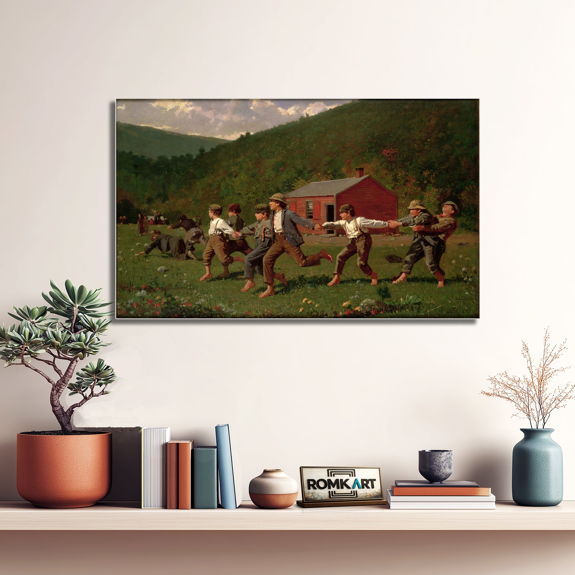 Winslow Homer Snap The Whip 1872 – Reproduction