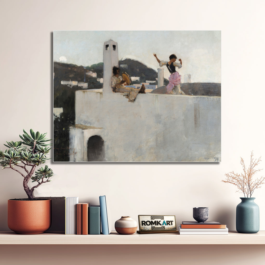 John Singer Sargent Capri Girl On A Rooftop 1878 – Reproduction