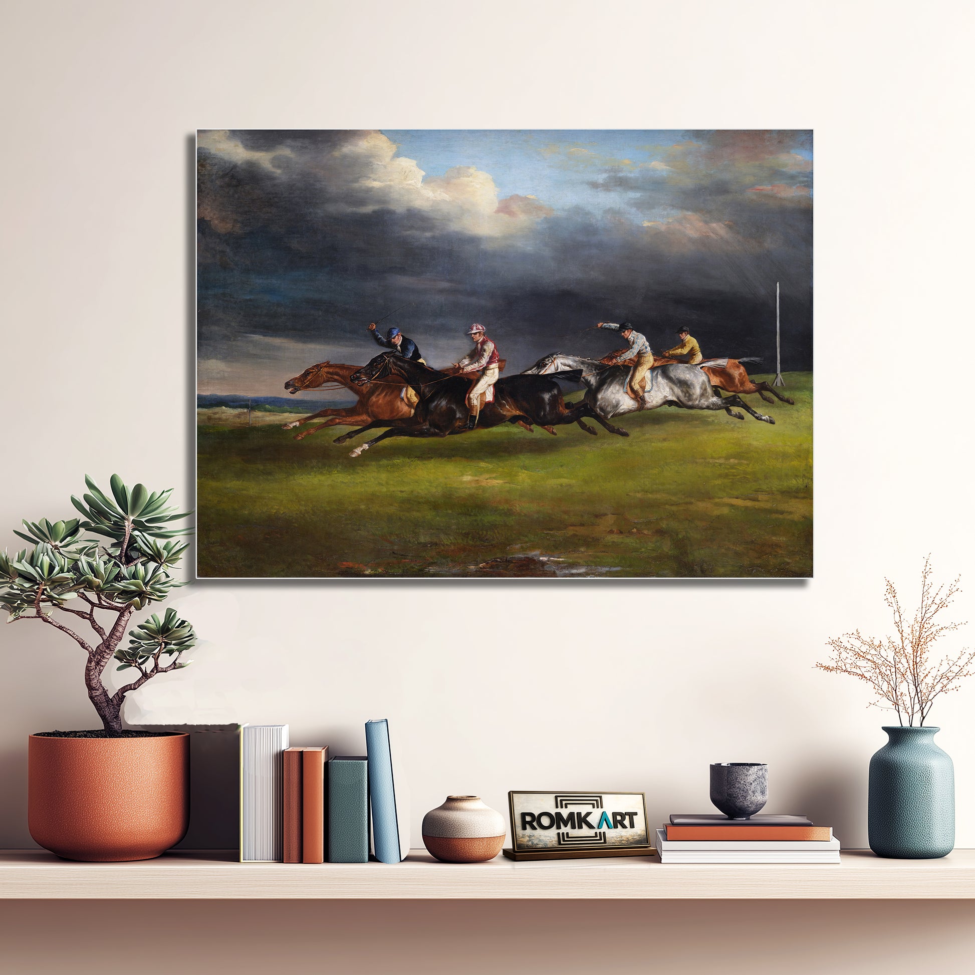 Theodore Gericault The 1821 Derby At Epsom – Reproduction
